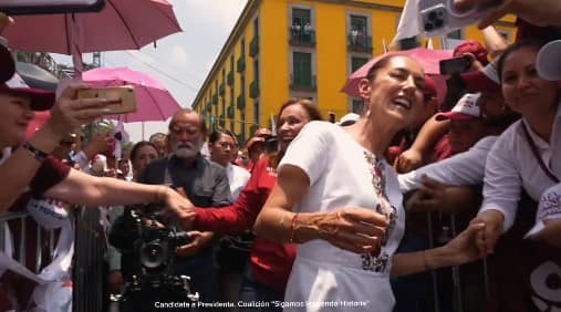 Al grito de ¡presidenta! Veracruz le da la bienvenida a Claudia Sheinbaum en su último fin de semana de campaña