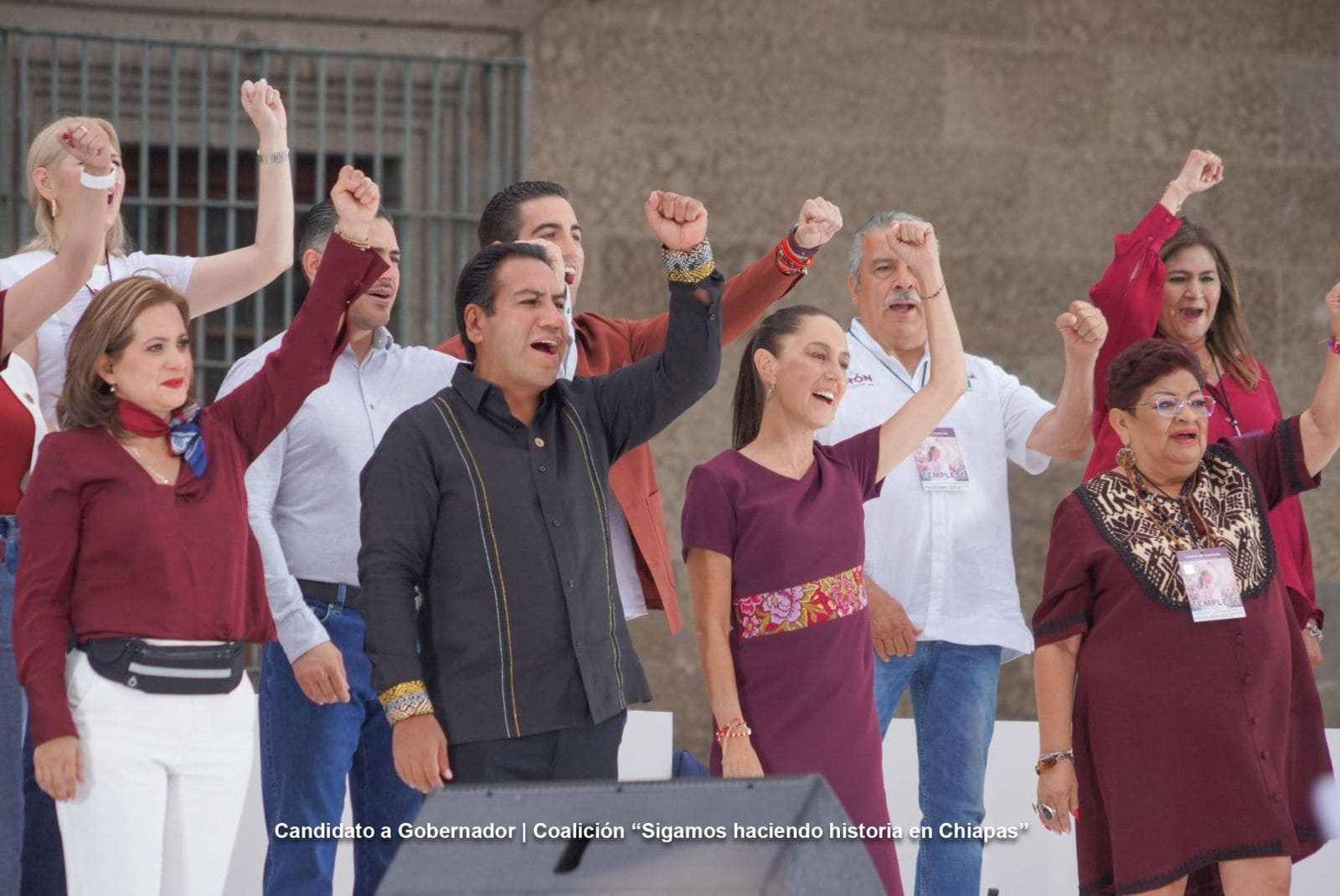 Acompaña Eduardo Ramírez a Claudia Sheinbaum en su cierre de campaña