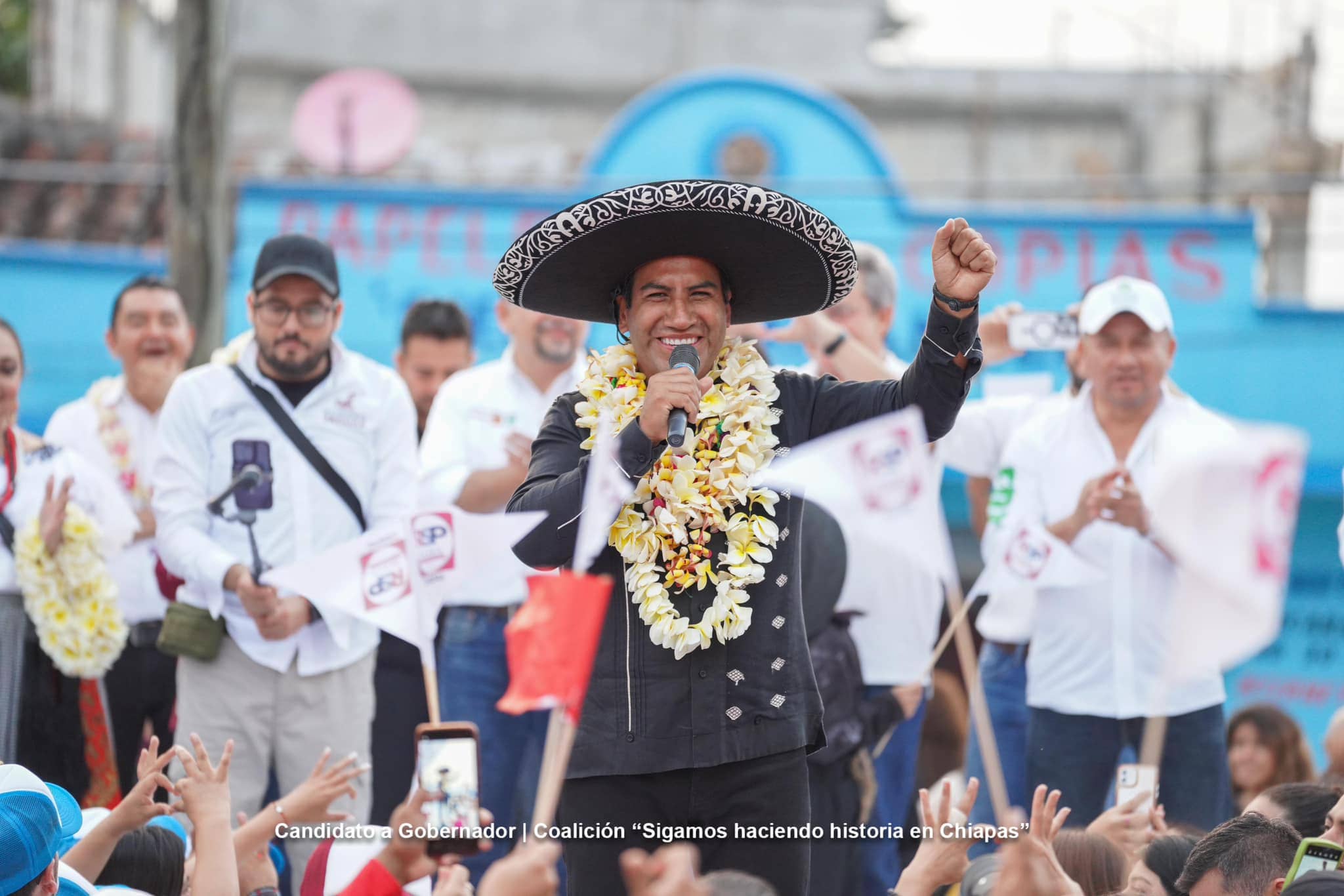 Candidato al gobierno de Chiapas promete servicios básicos en corredor zoque