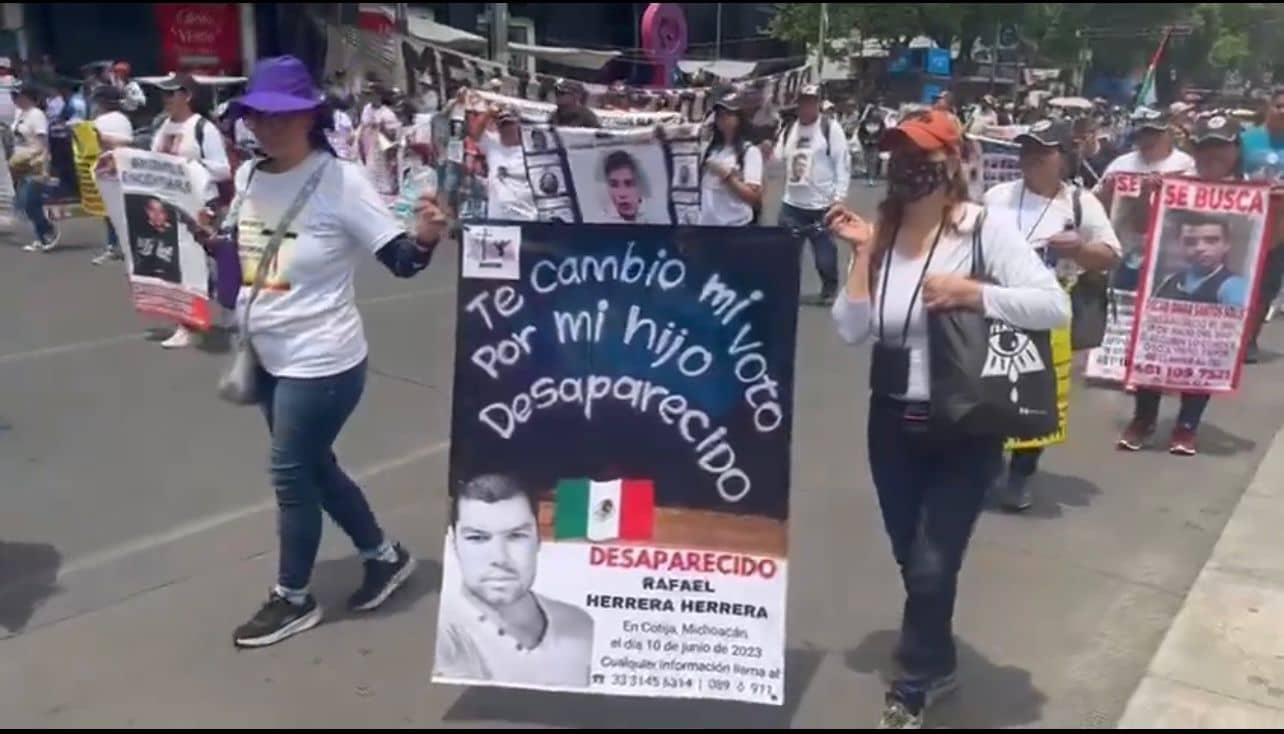 Día de las Madres: Buscadoras marchan en CDMX en búsqueda de sus hijos desaparecidos