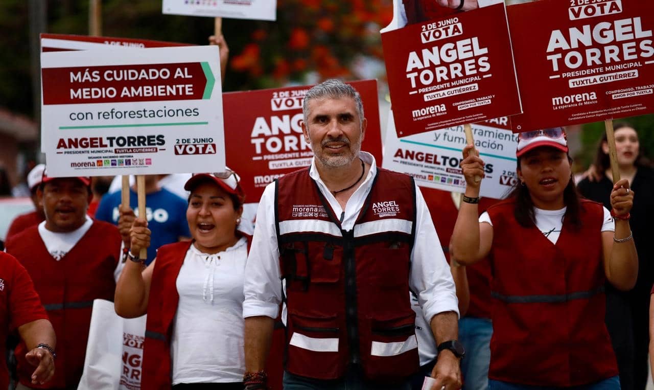 Ángel Torres encabeza campaña de propuestas y cercanía a la gente