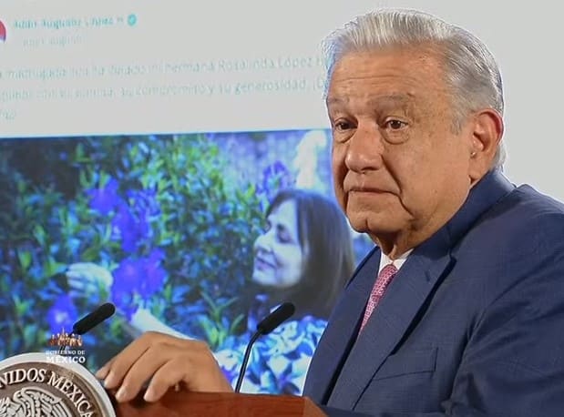 “Estamos tristes”: AMLO lamenta fallecimiento de Rosalinda López Hernández