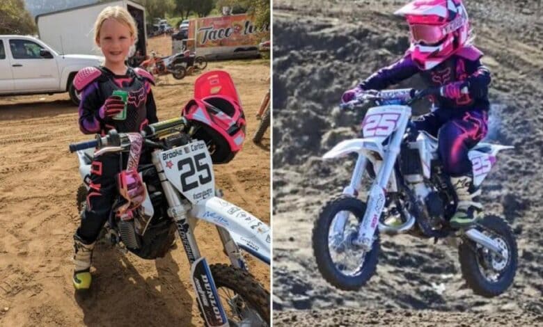 Brooke Carlton, pequeña promesa del motocross, pierde la vida en ‘extraño accidente’