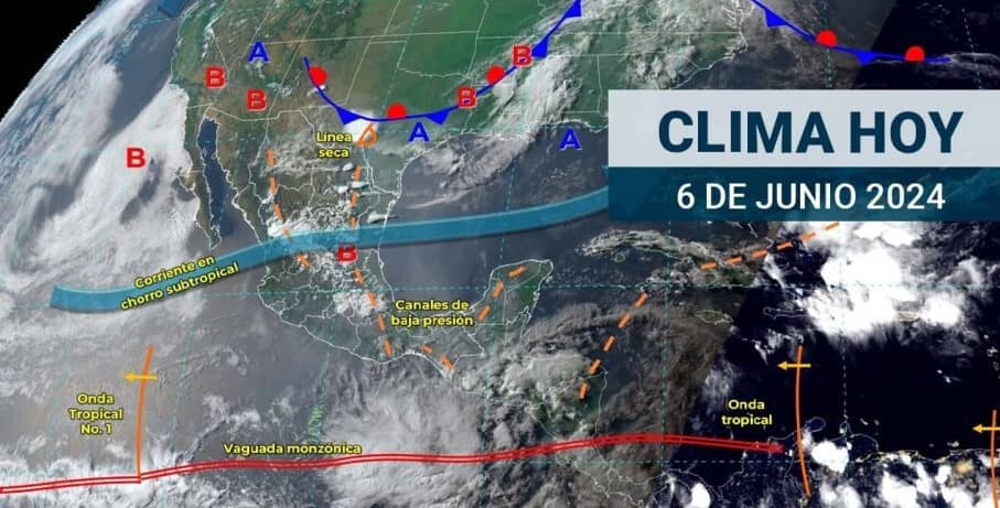 Tercera ola de calor será motivo de lluvias intensas en Chiapas y altas temperaturas en estas 25 entidades hoy 6 de junio