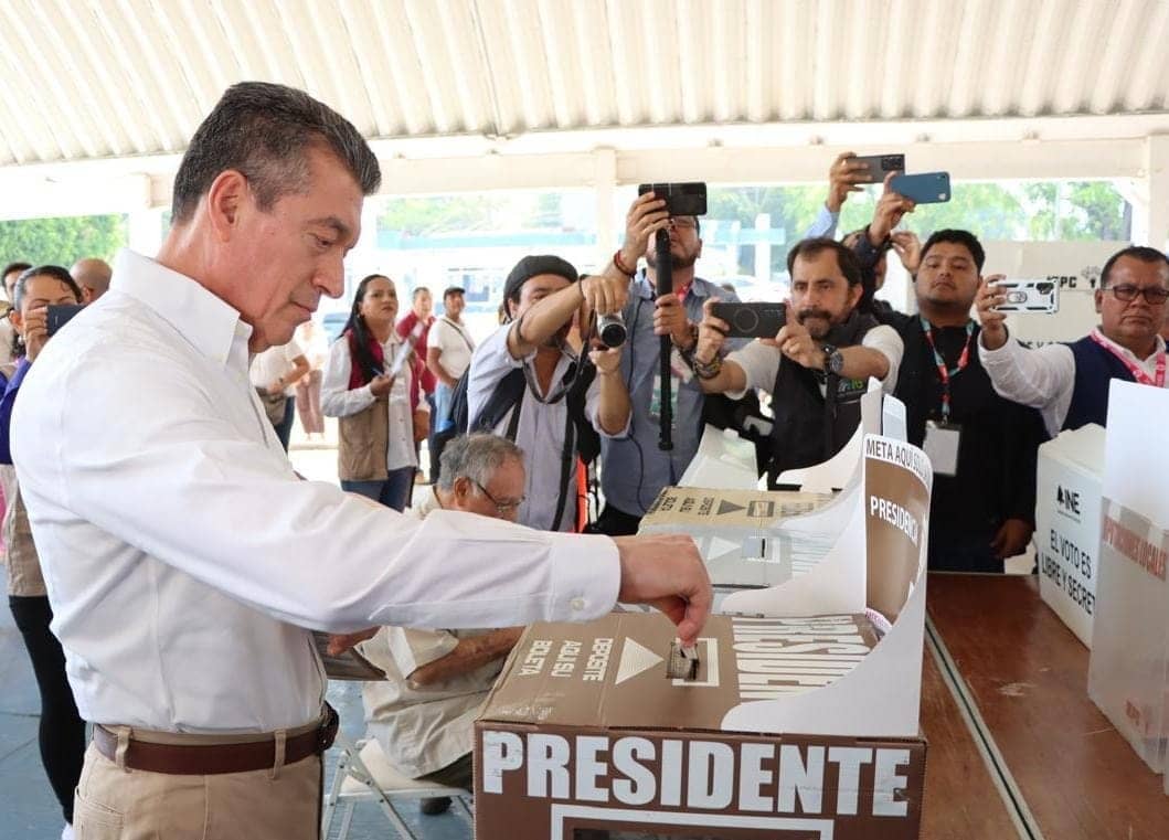 Rutilio Escandón reconoce trabajo del INE e IEPC en el proceso electoral 2024