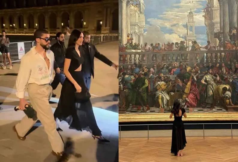 Bad Bunny y Kendall Jenner cierran el Museo del Louvre de París para cita privada