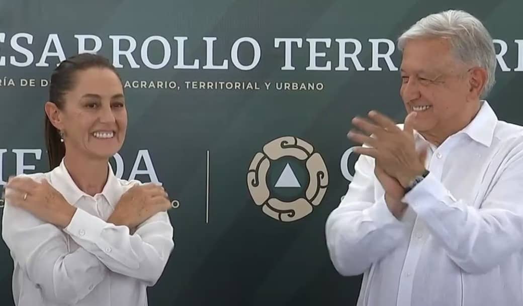 AMLO y Claudia Sheinbaum tienen su primera gira juntos en Coahuila