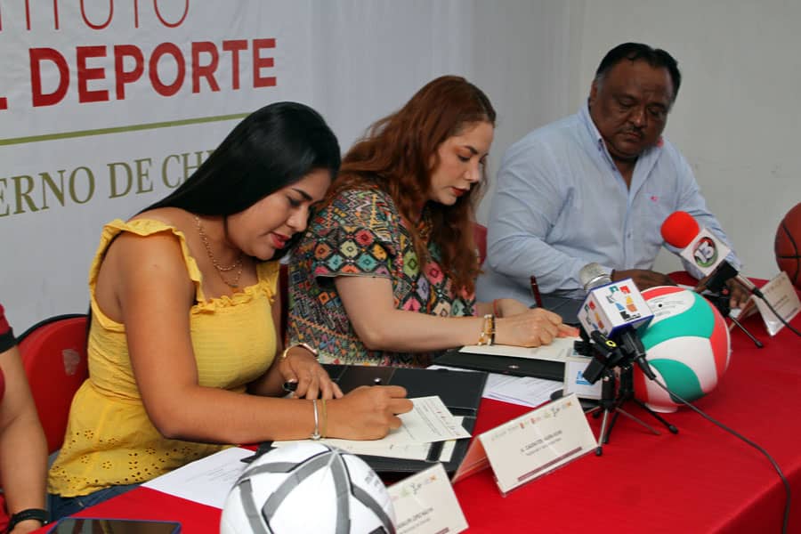 Indeporte y Ayuntamiento de Ocosingo firman convocatoria para el Encuentro Nacional Deportivo Indígena 2024