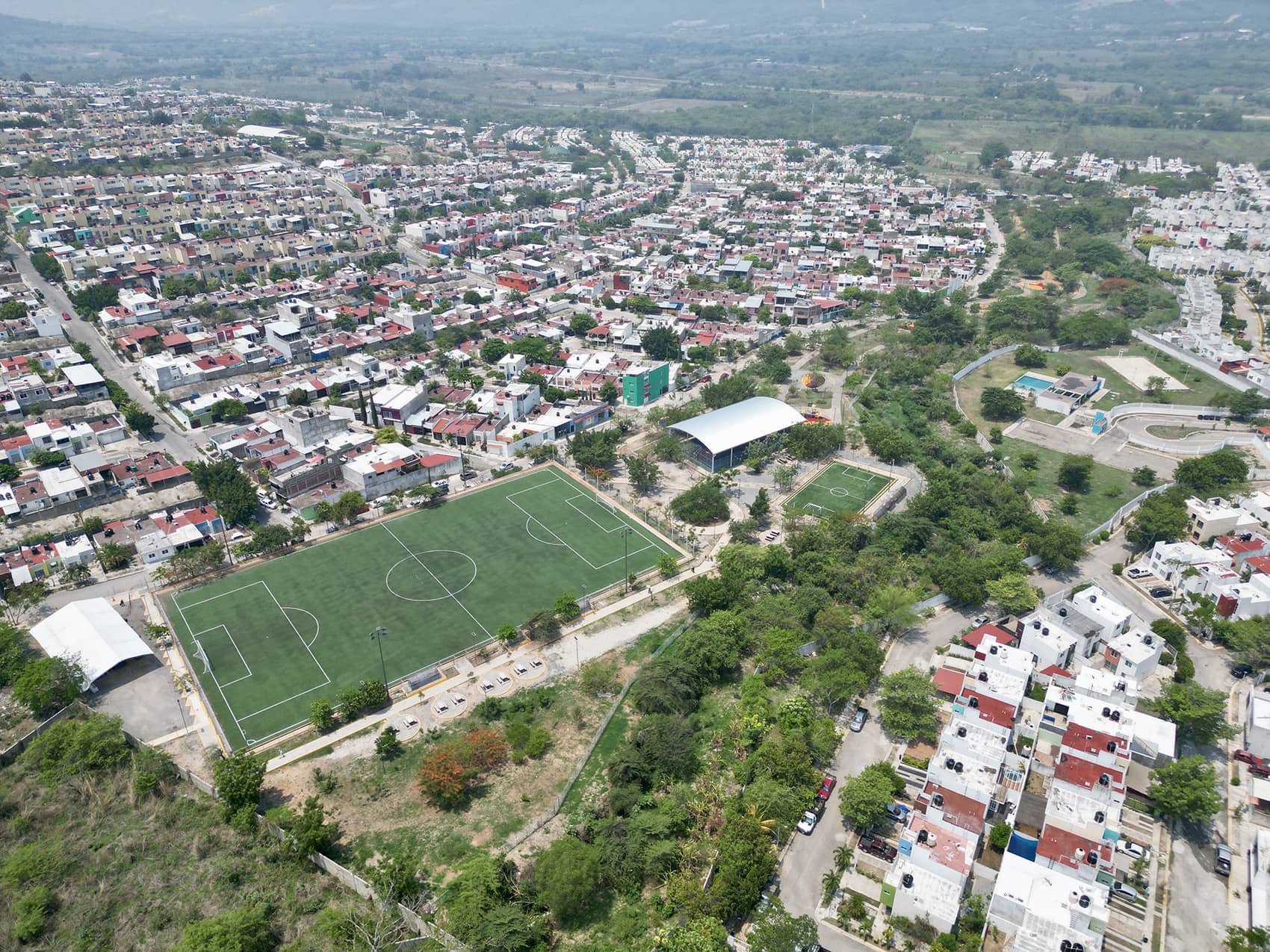 En Tuxtla, Rutilio Escandón inauguró parque público del Fraccionamiento Real del Bosque