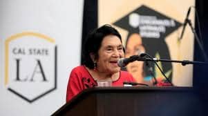 La histórica líder sindical en EU, Dolores Huerta, da su respaldo a la candidatura de Kamala Harris