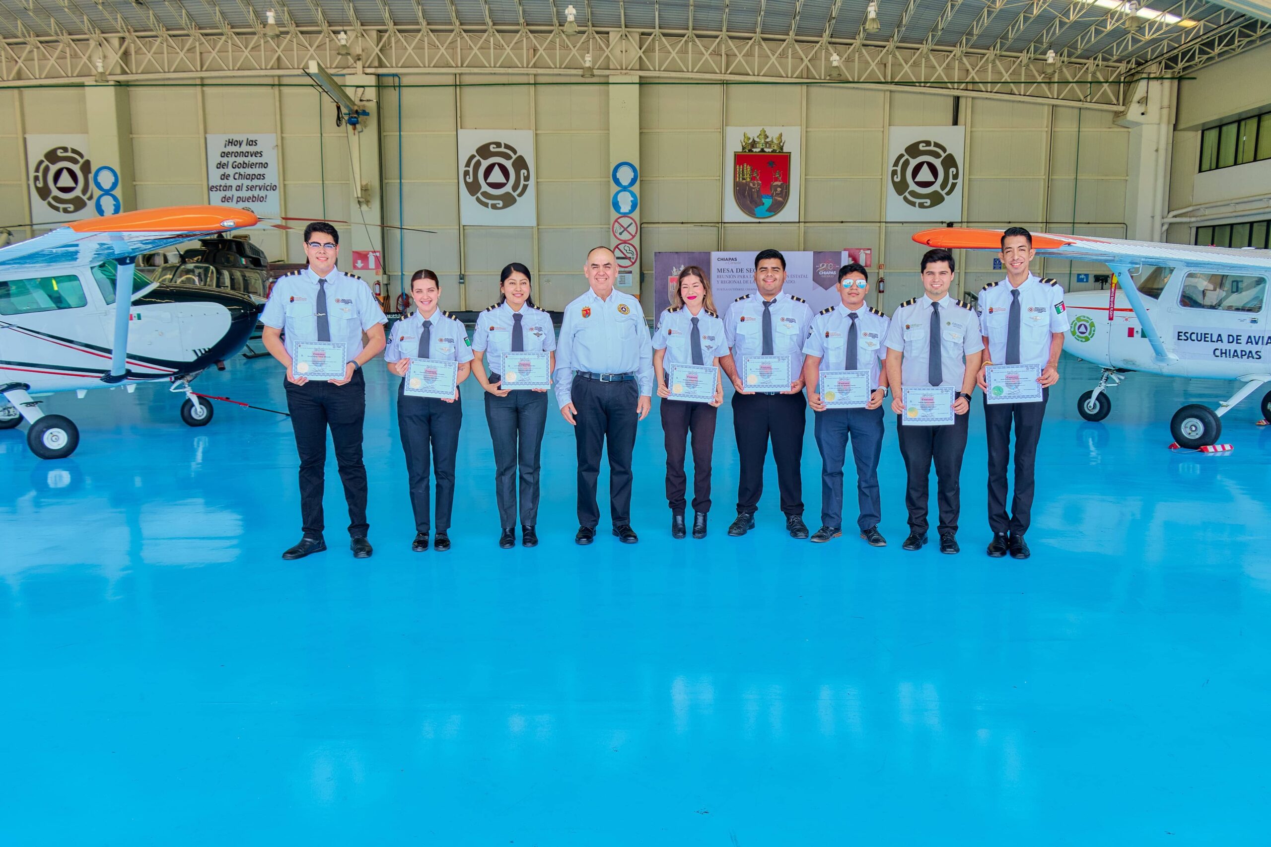 Avanza la 3era. generación de la carrera de Piloto Aviador de la Escuela de Aviación Chiapas