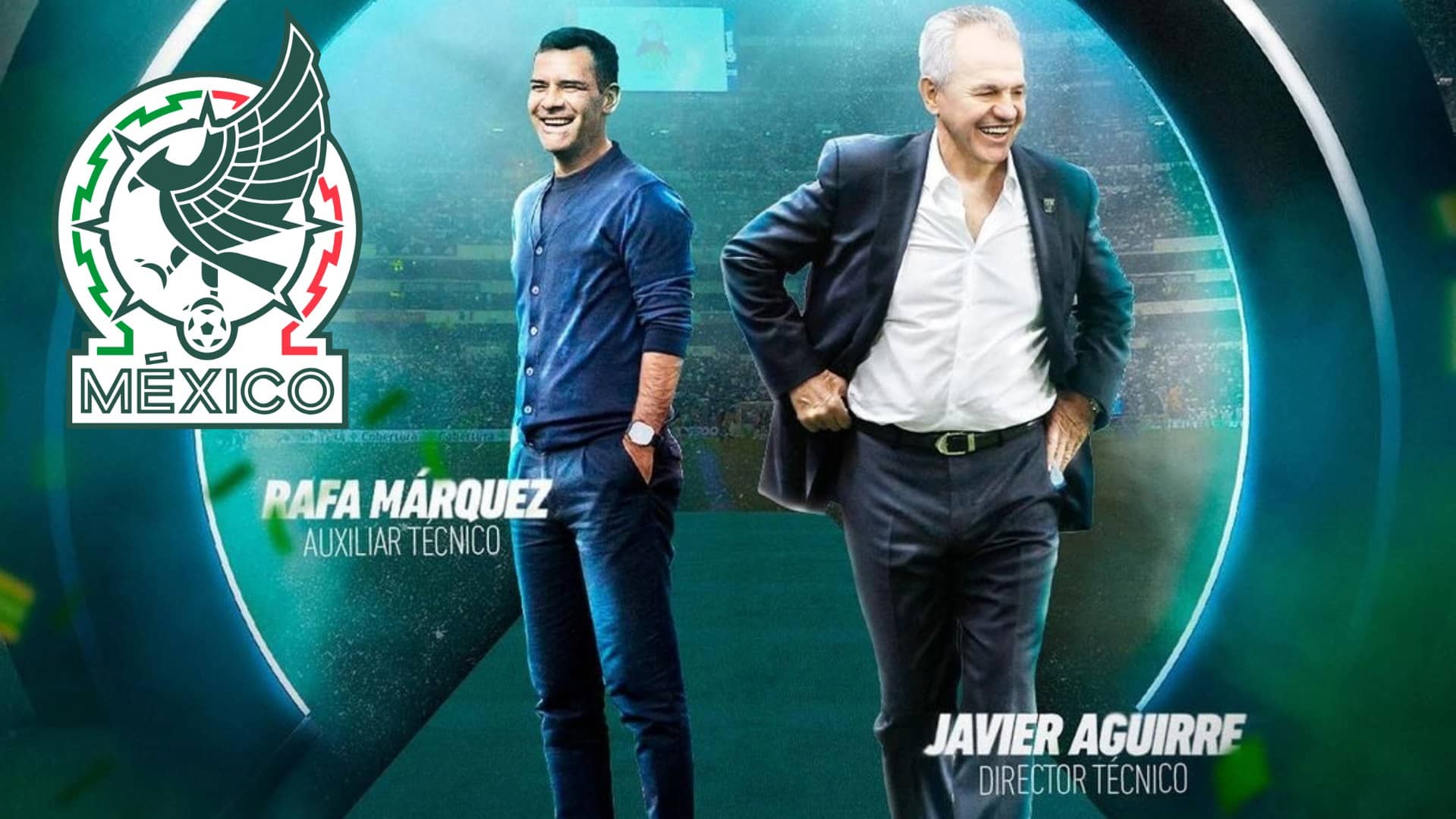 Día de la presentación de Javier Aguirre y Rafa Márquez en el Tri