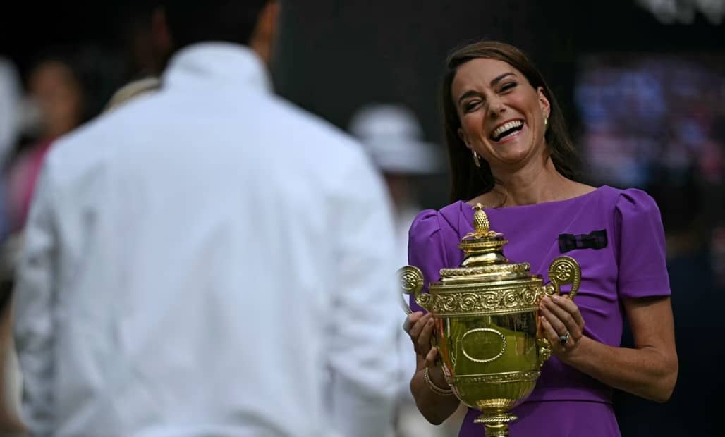 Kate Middleton, resplandeciente, reaparece en la final de Wimbledon