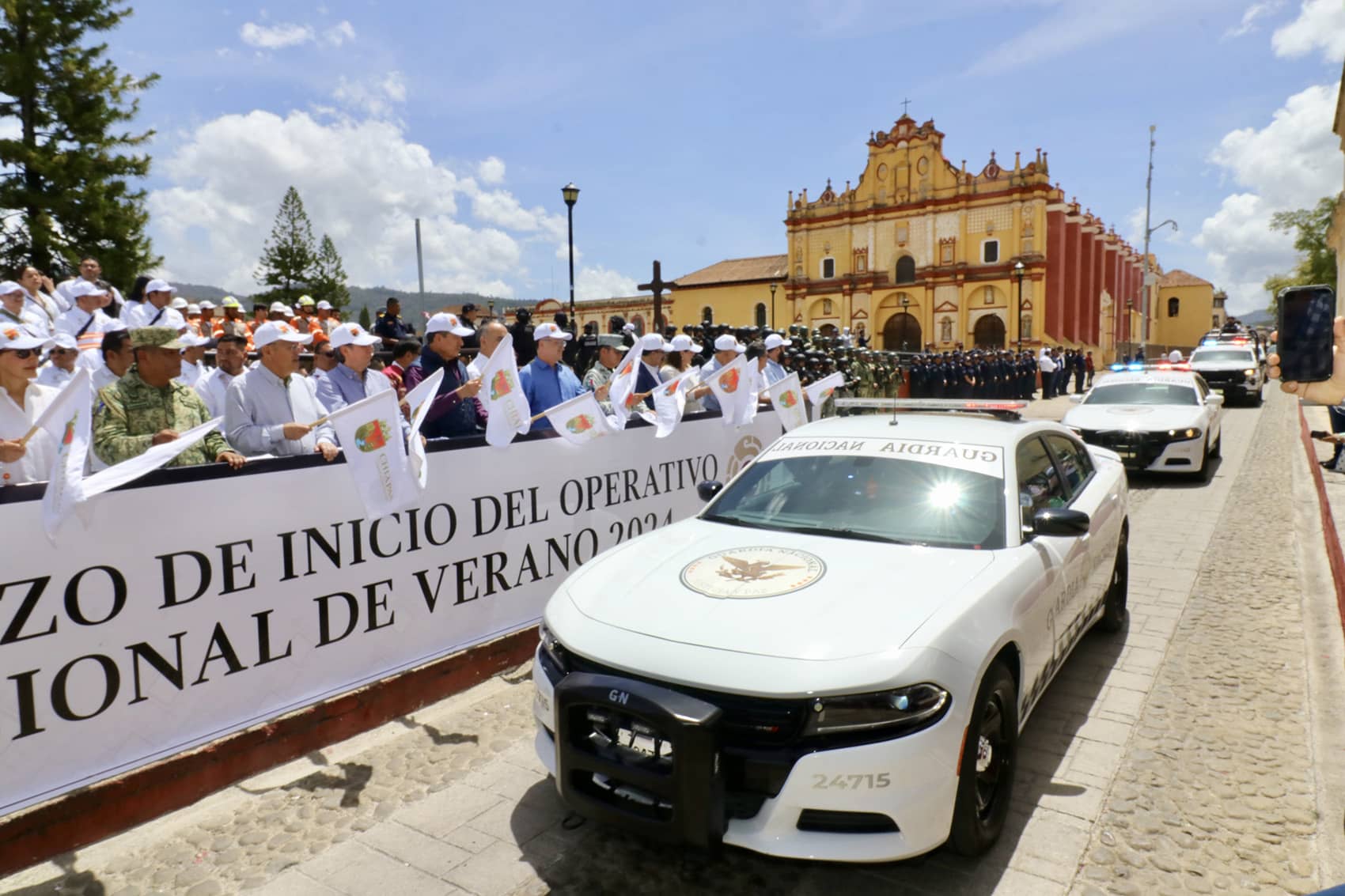 En San Cristóbal, Rutilio Escandón da banderazo de inicio del Operativo Vacacional de Verano 2024