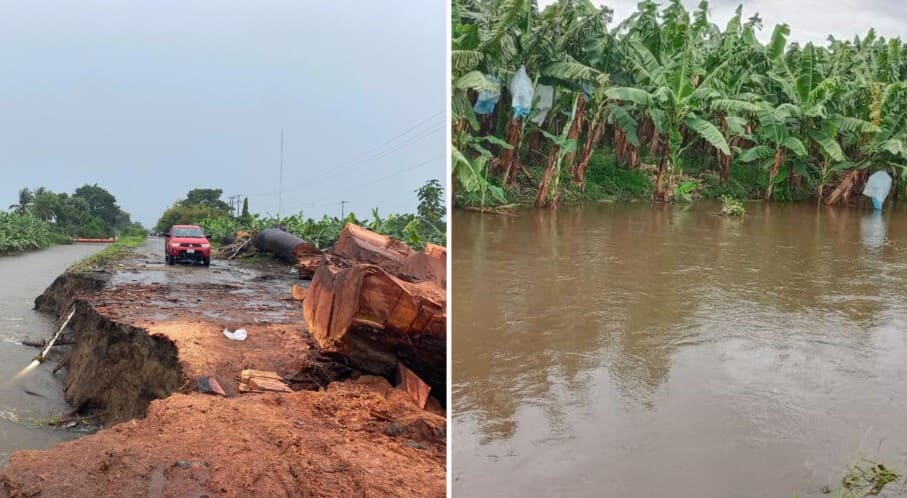 Lluvias fuertes afectan cuatro municipios en Chiapas