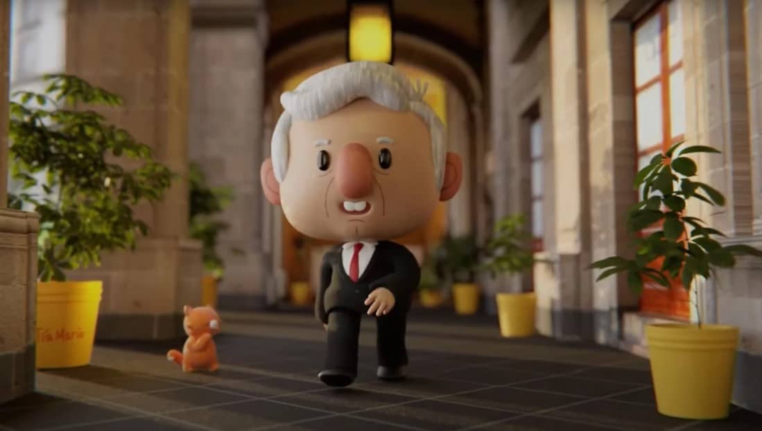 Así es como AMLO se está despidiendo de La Mañanera; estrena intro animada: “Tiembla Disney”