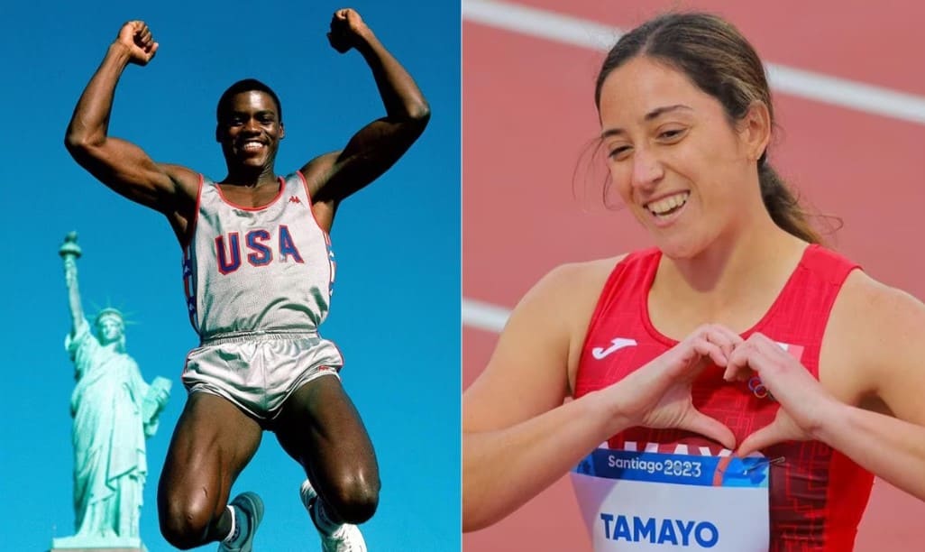 Carl Lewis, leyenda del atletismo presume a la mexicana Cecilia Tamayo