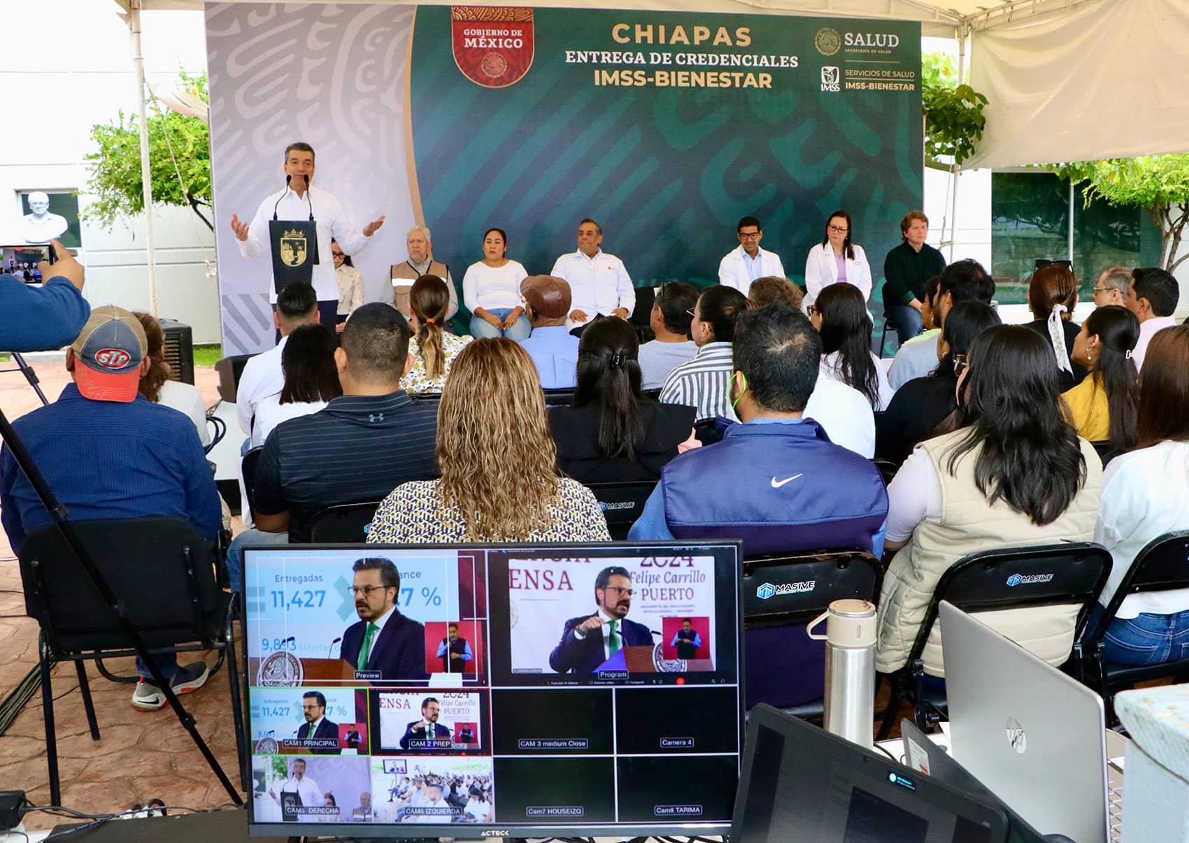 Realiza Rutilio Escandón entrega de primeras credenciales del programa IMSS-Bienestar en Chiapas