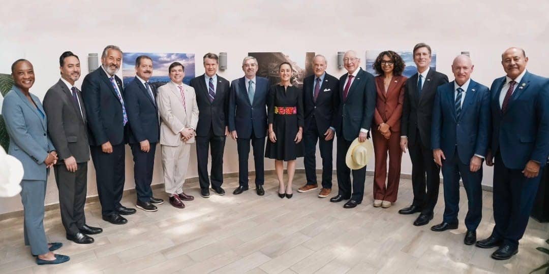 Claudia Sheinbaum sostiene reunión con delegación bipartidista de senadores y congresistas de Estados Unidos