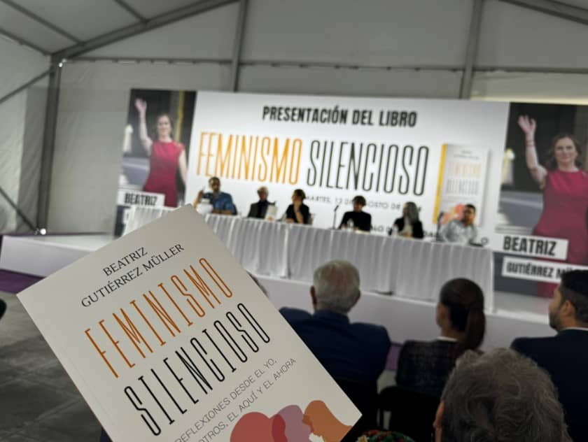 Se vuelca gobierno a halagar ‘Feminismo silencioso’, el libro de Beatriz Gutiérrez