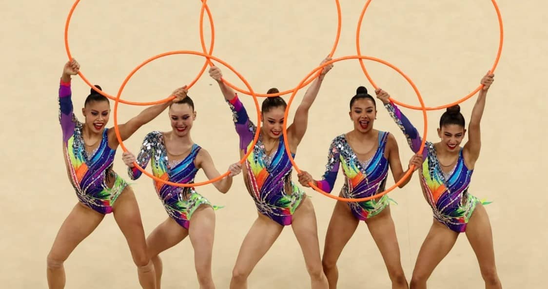 Equipo mexicano de Gimnasia Rítmica hace espectacular debut en los Juegos Olímpicos