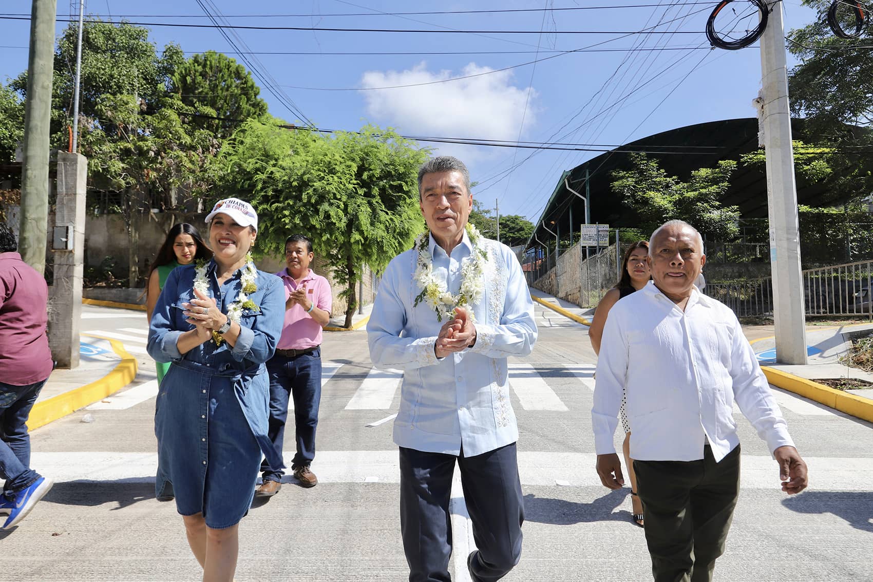 Inaugura Rutilio Escandón vialidades en la colonia Arroyo Blanco, de Tuxtla Gutiérrez