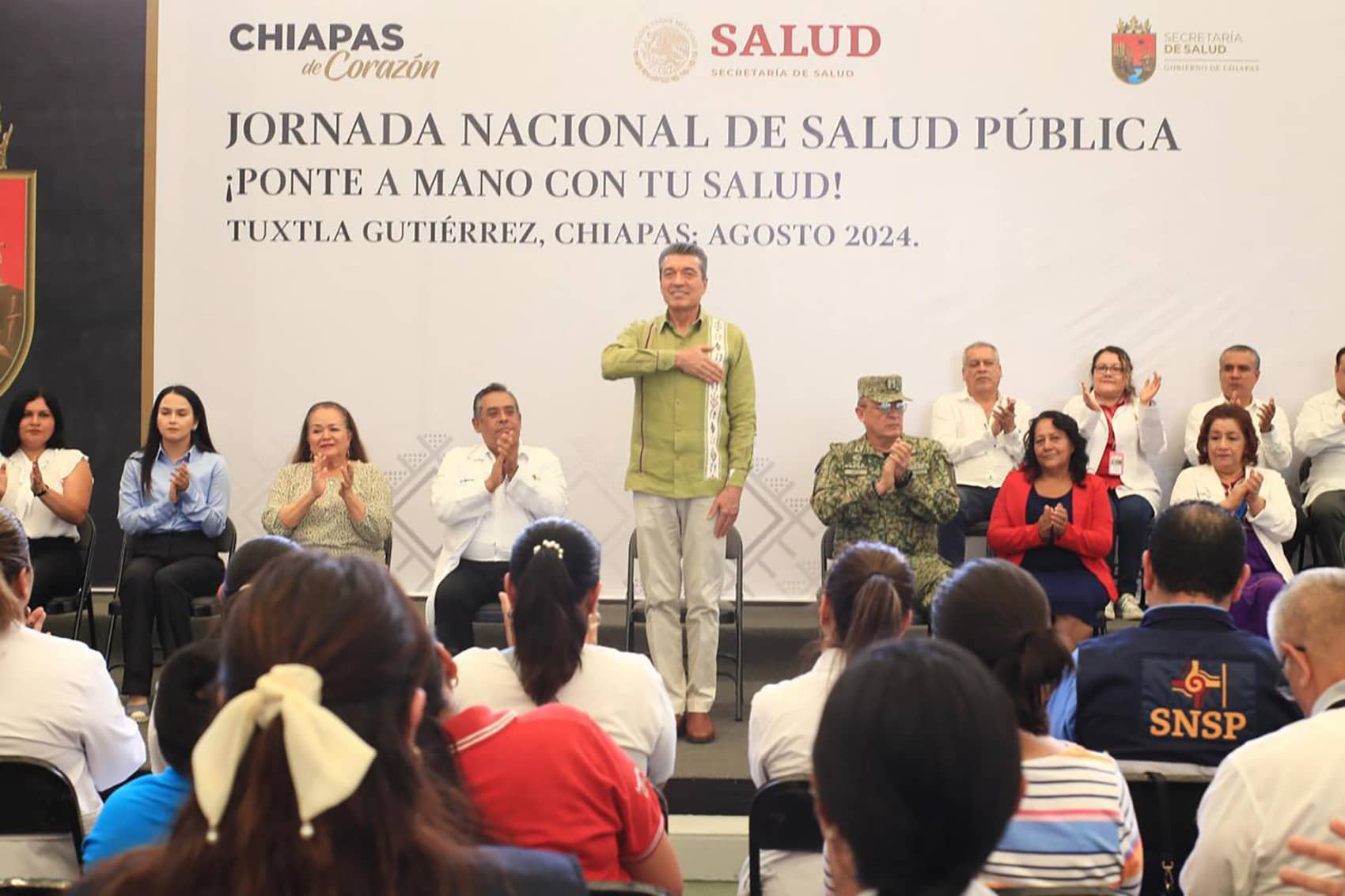 Rutilio Escandón inaugura la Jornada Nacional de Salud Pública 2024 en Chiapas