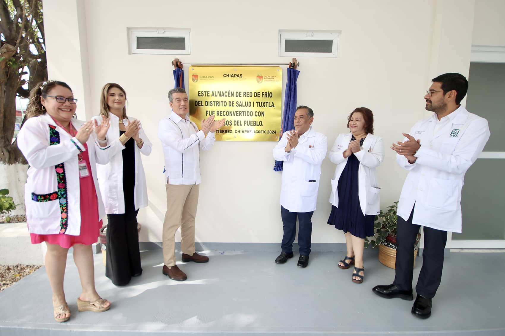 Inaugura Rutilio Escandón Almacén de Red de Frío del Distrito de Salud I Tuxtla Gutiérrez