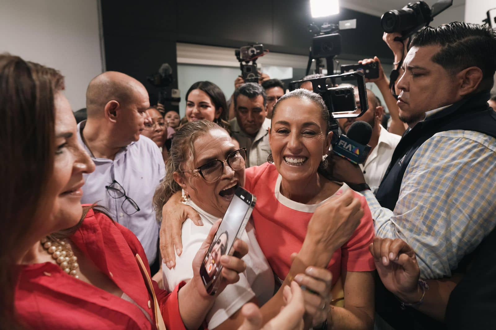 Con gran alegría, cariño y mucho entusiasmo, Chihuahua recibe a Claudia Sheinbaum