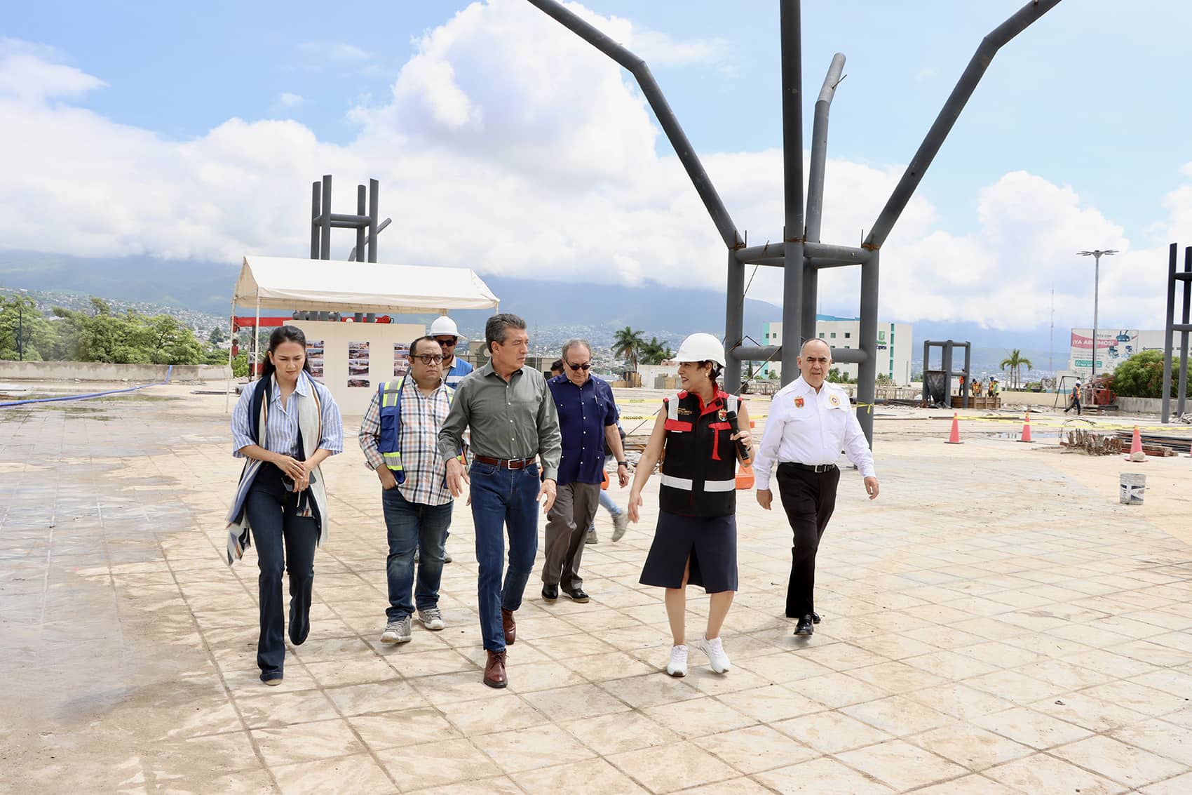 Rutilio Escandón supervisa obra del Parque Morelos Bicentenario; registra avance de aproximadamente 80%