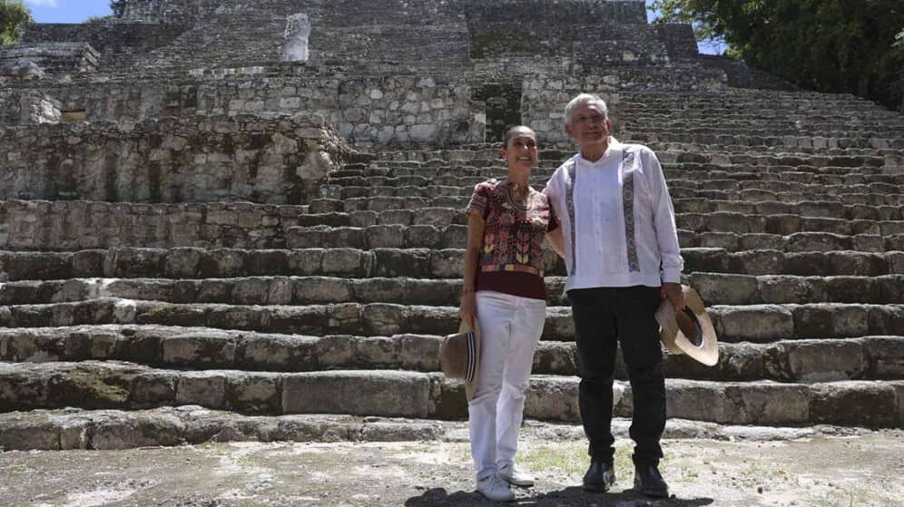 Se despide AMLO de Campeche, donde todo inició, en Calakmul