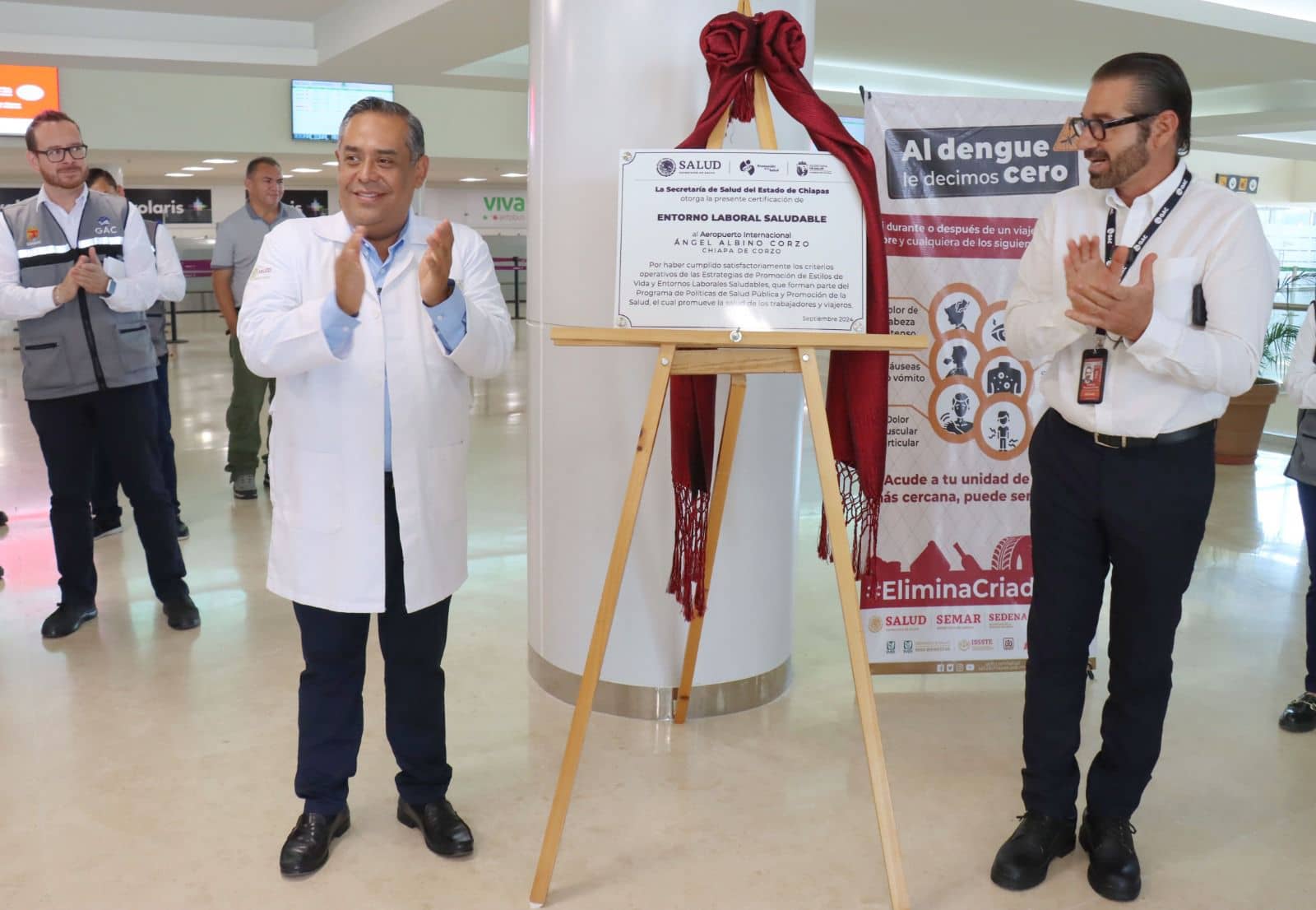 Salud certifica al Aeropuerto AAC como entorno laboral saludable