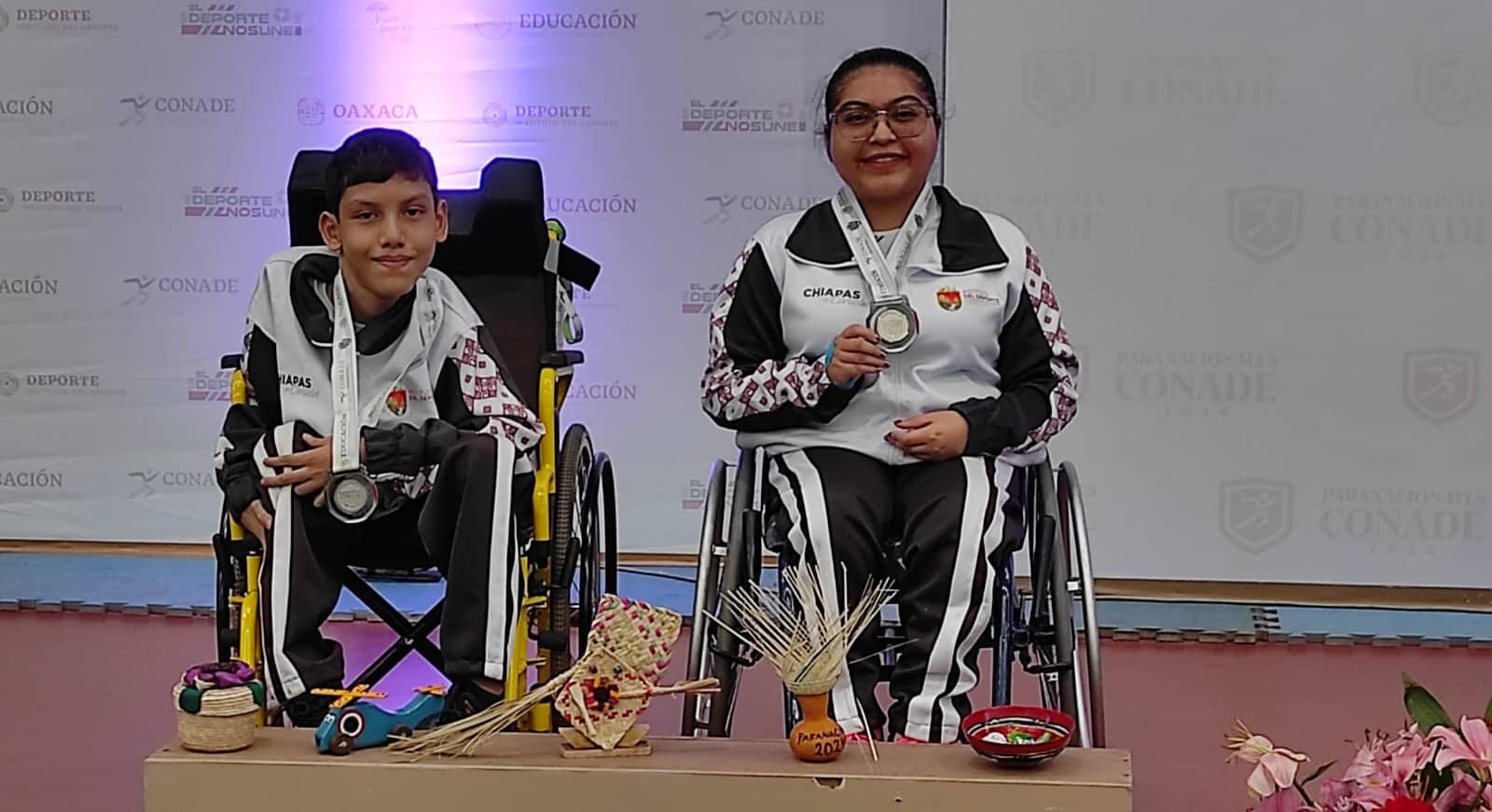 Selección Chiapas de natación y boccia ganan siete medallas en Paranacionales Conade 2024