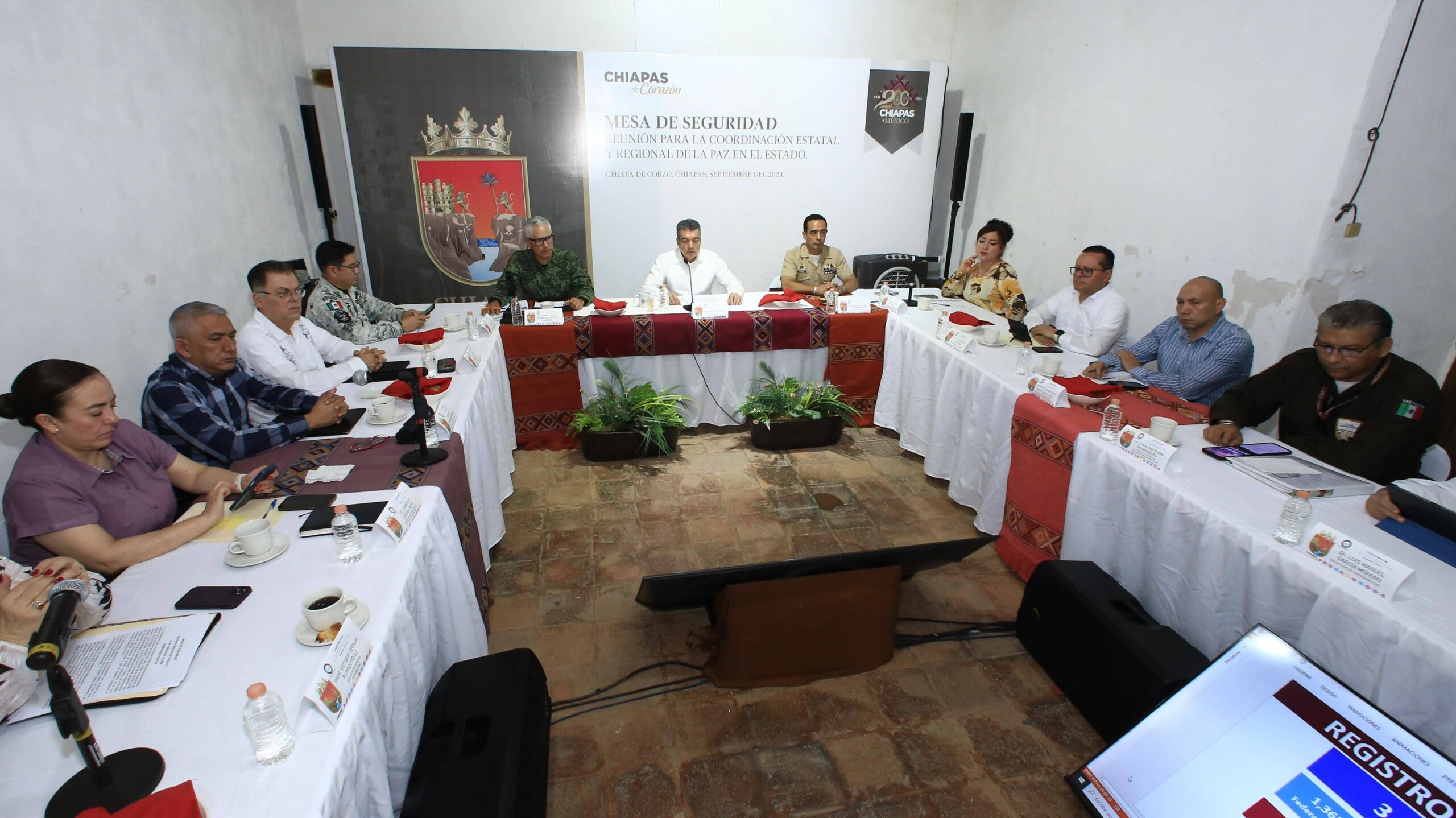 Resalta Rutilio Escandón participación de Chiapas en el Simulacro Nacional 2024