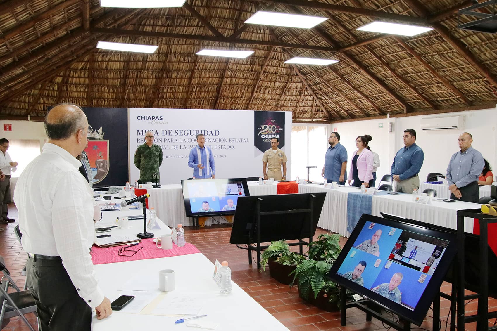 Desde la Mesa de Seguridad, Rutilio Escandón llama a sumarse a la prevención del dengue en los hogares