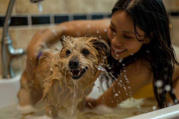 Razón por la que no se debe bañar a los perros con shampoo humano, según veterinaria