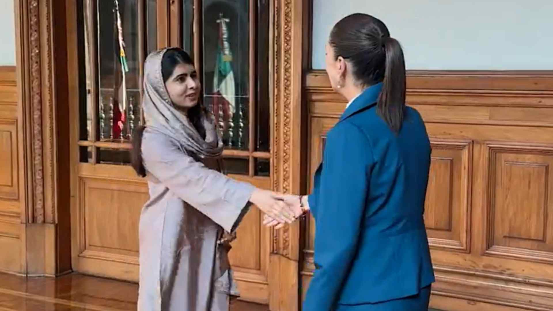 Malala Yousafzai, activista pakistaní, se reúne con Claudia Sheinbaum en Palacio Nacional