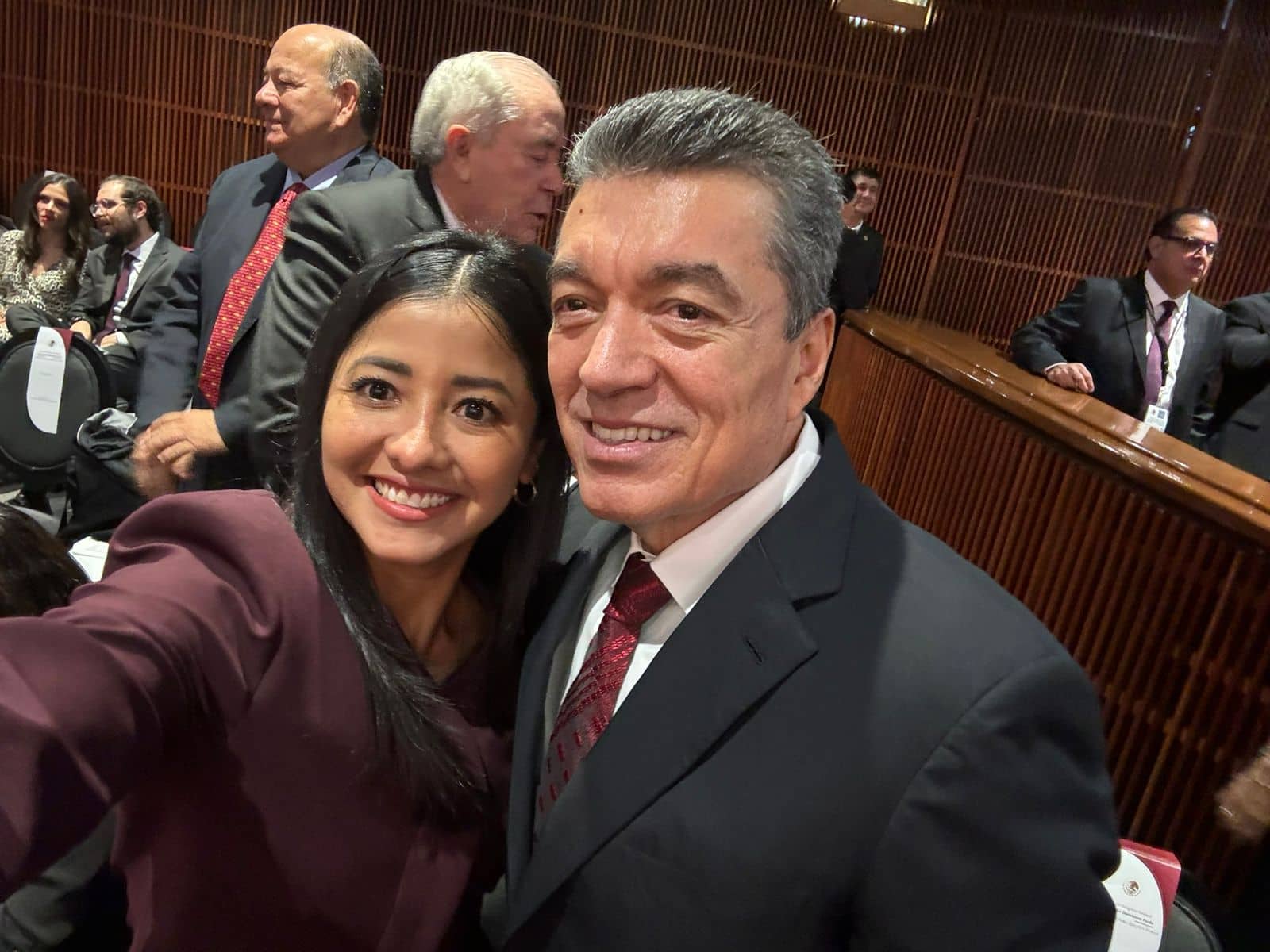 Diputada Azucena Arreola Trinidad atestigua la toma de protesta de Claudia Sheinbaum como Presidenta de México