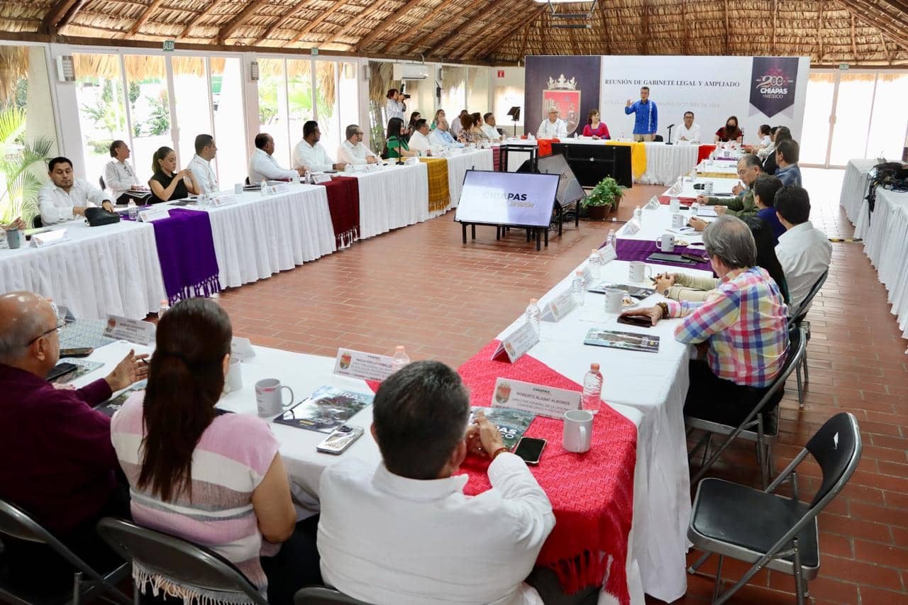 Pide Rutilio Escandón a integrantes del Gabinete realizar un proceso de transición en orden y con transparencia