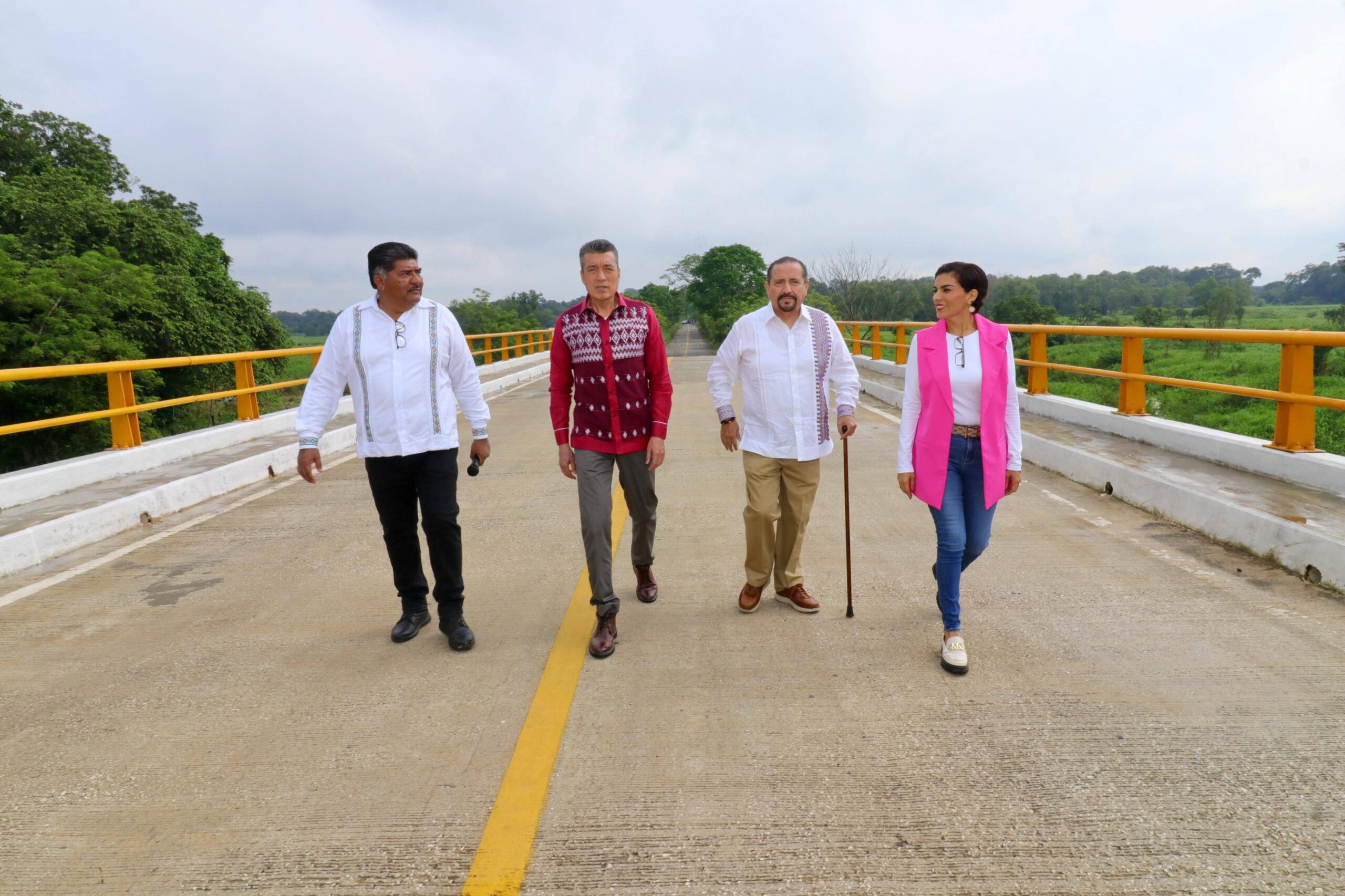 En Juárez, Rutilio Escandón inaugura el puente vehicular del camino Santa Teresa- San Manuel