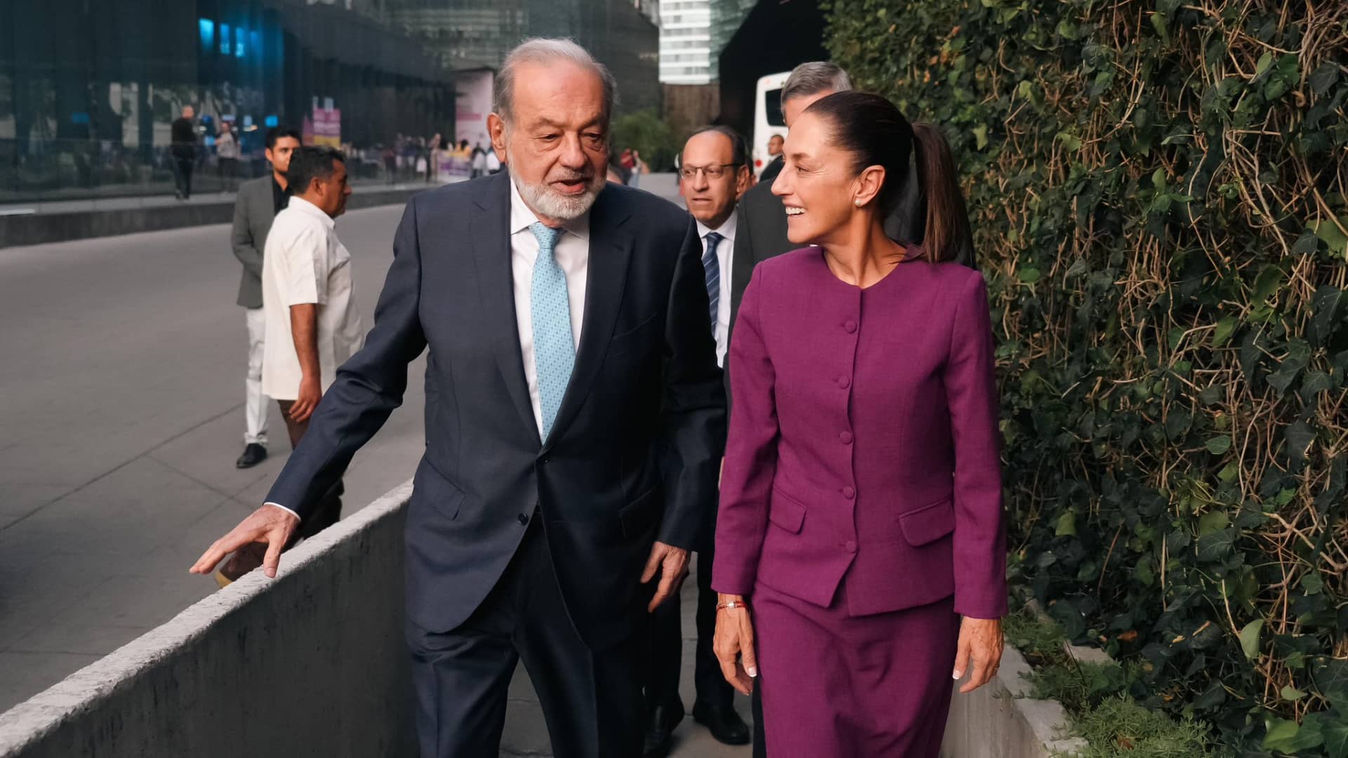 Carlos Slim asegura que economía de México tiene “mucho potencial” tras reunión con Sheinbaum