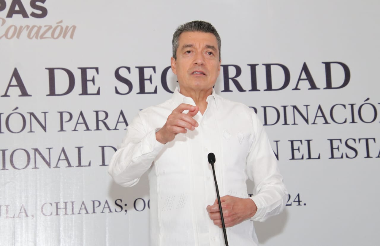 Tapachula no es insegura; pide Rutilio Escandón no confundir la encuesta de percepción de inseguridad