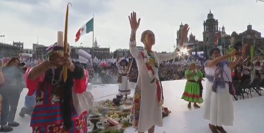 ceremonia de los pueblos indigenas sheinbaum