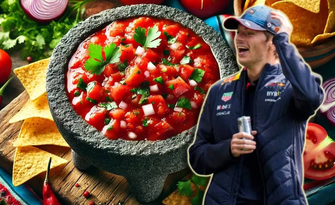 Max Verstappen sufre con la salsa mexicana 'de la que no pica' antes del GP de México 2024