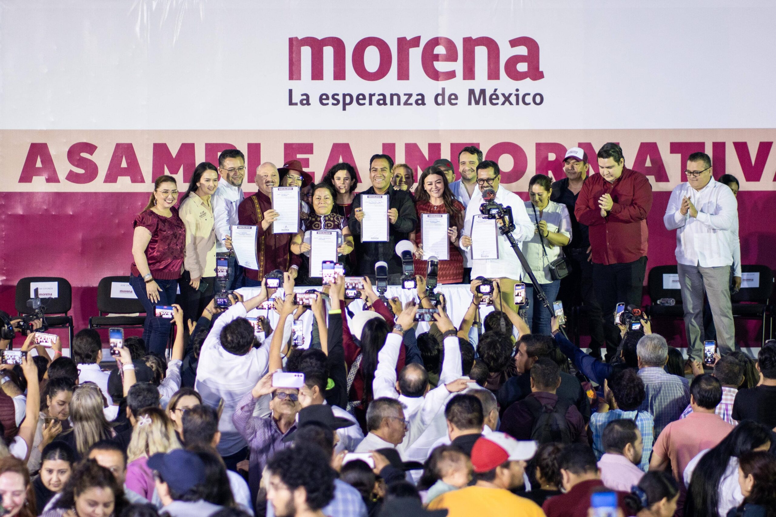 Morena realiza asamblea informativa en Chiapas; llaman a la unidad y a fortalecer el movimiento