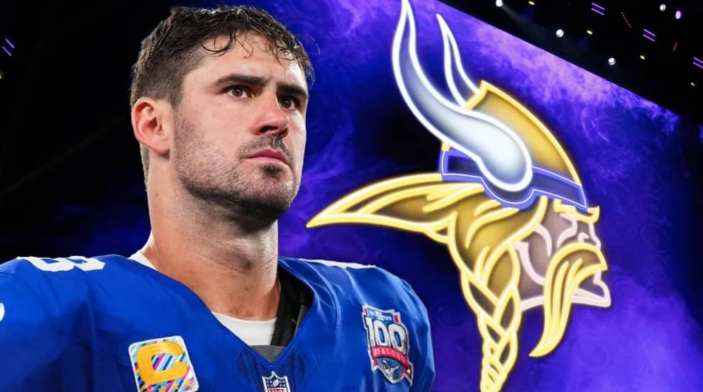 Daniel Jones exquarterback de New York Giants, firma con los Minnesota Vikings