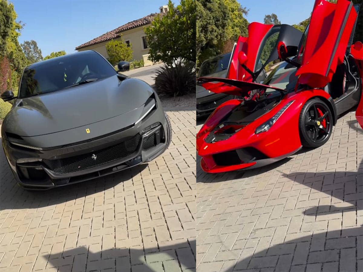 El mexicano Saúl ‘Canelo’ Álvarez compartió algunos de los autos que tiene en su colección, tres modelos distintos de la marca Ferrari.