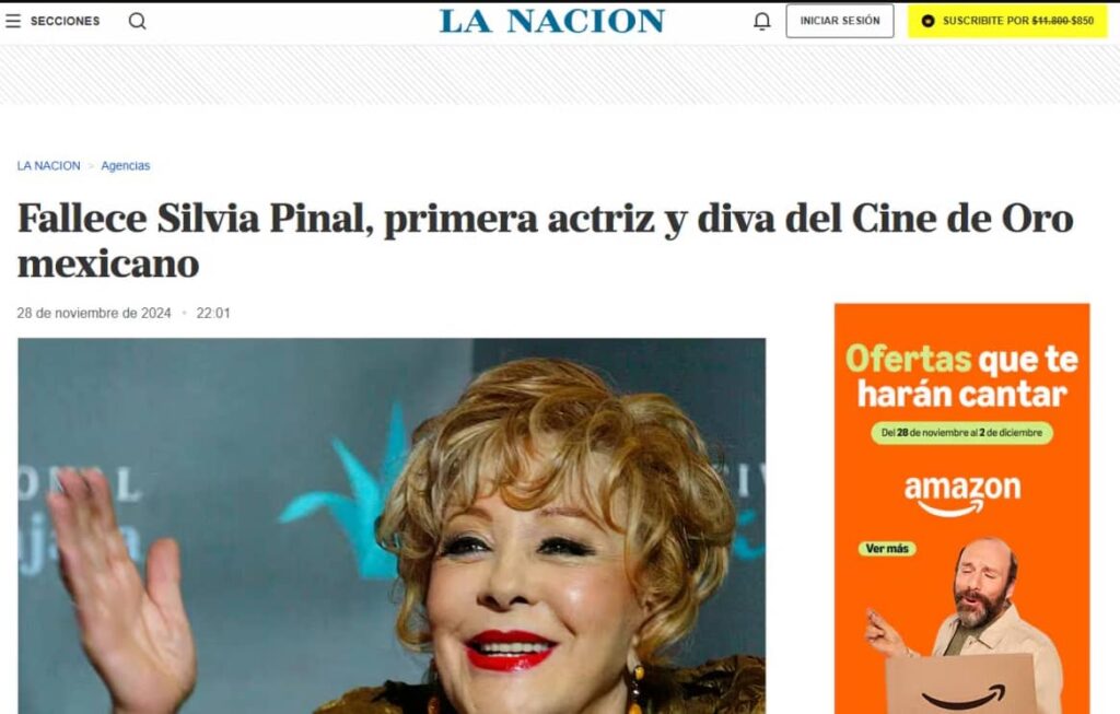 la nacion argentina silvia pinal