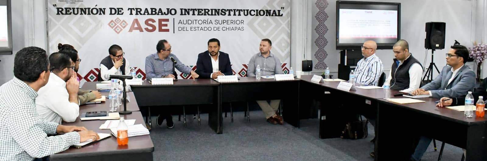 Reunión Interinstitucional entre la Auditoría Superior del Estado, la Secretaria Anticorrupción y Buen Gobierno y la Fiscalía General del Estado de Chiapas