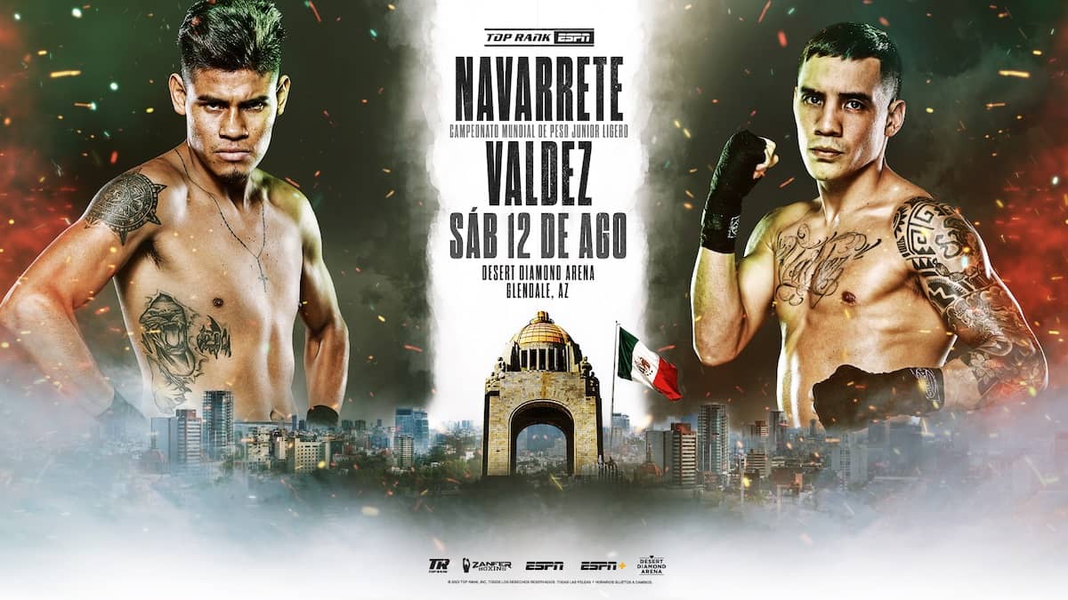 Canales de TV para ver la pelea entre mexicanos: Navarrete vs Valdez 2